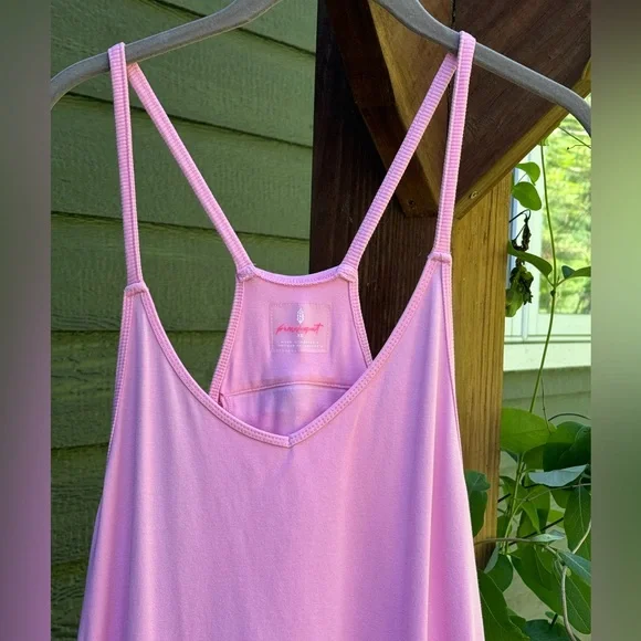 FREE PEOPLE Movement Hot Shot Onesie Prism Pink NWOT - Picture 4 of 11